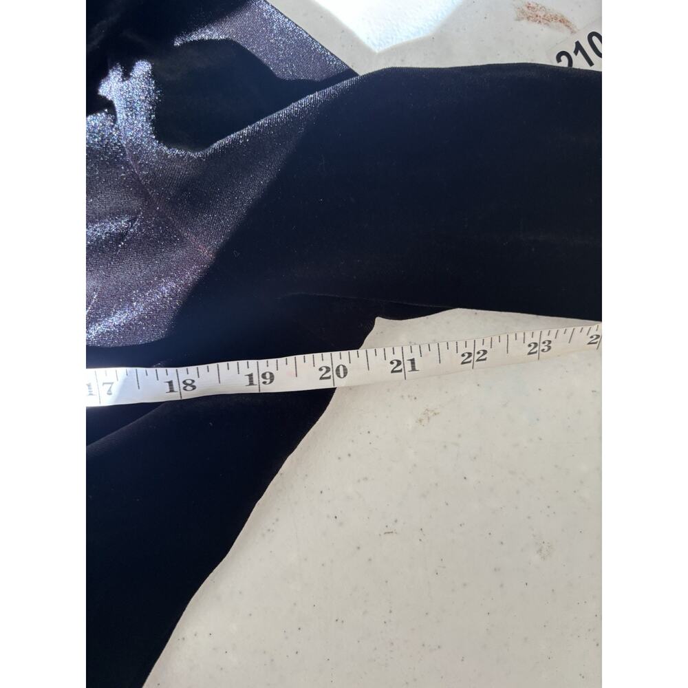 Newport News Velvet Maxi Dress 14 Long Buttons Holiday Formal - Picture 8 of 13